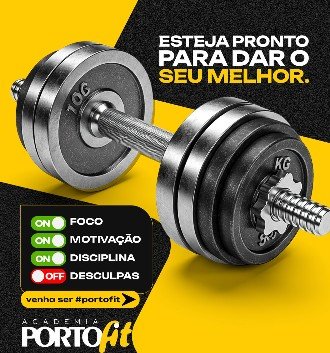 Ambiente da PortoFit Academia